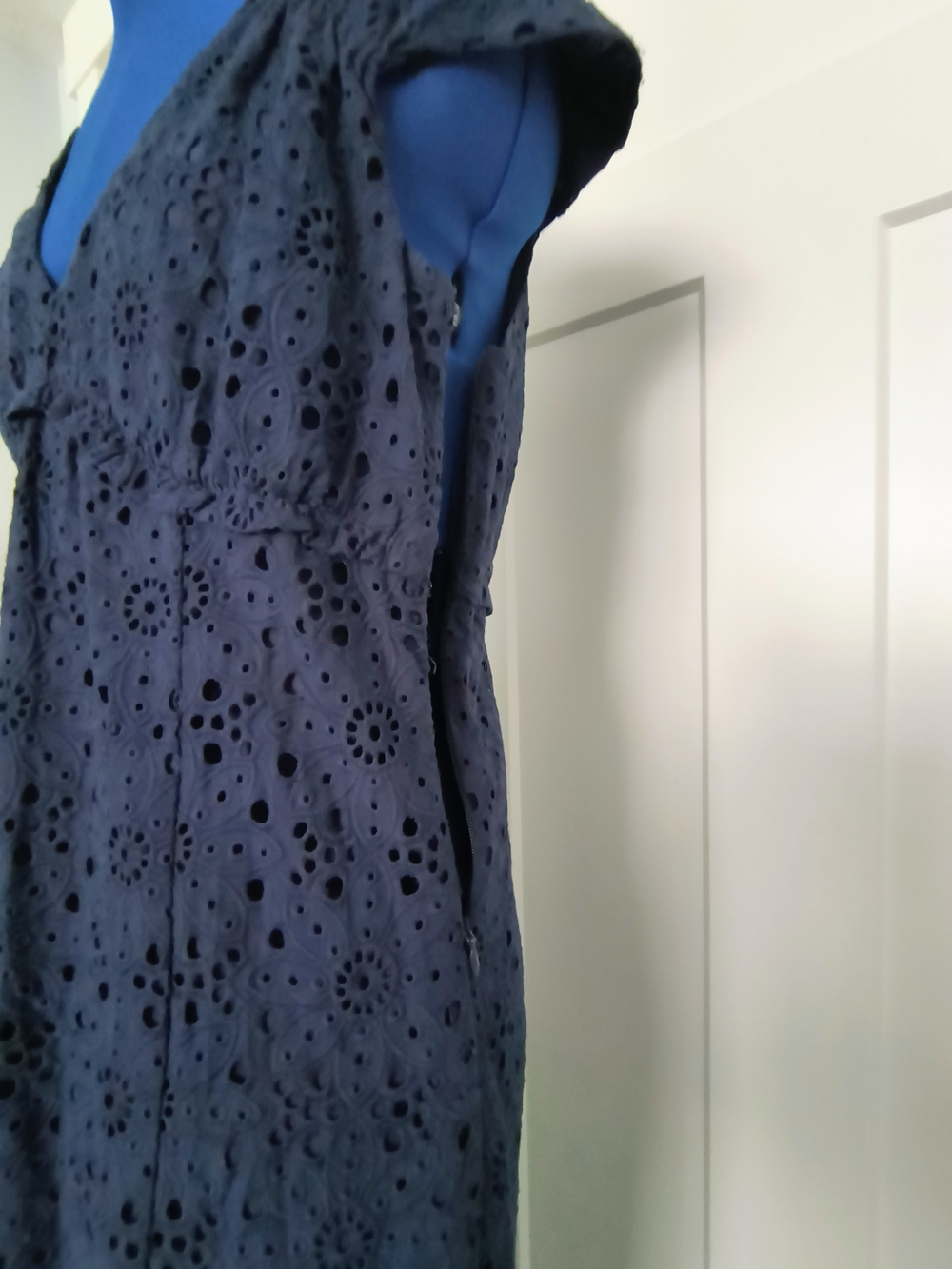 NWT Bailey 44 Navy Eyelet Maxi Dress - Picture 4 of 8